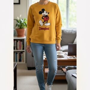 Vintage Yellow Mickey Mouse Sweatshirt